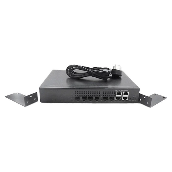 Can the fiber optic box be replaced with a router 