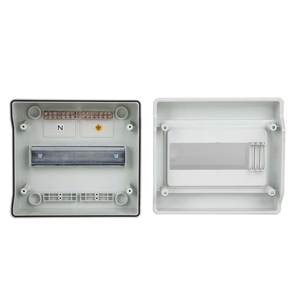 Construction site overhead power distribution box